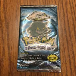 2000 Topps Chrome Pokemon Series 2 vintage FACTORY SEALED pack (17.7g, HeavyU) - Image 2