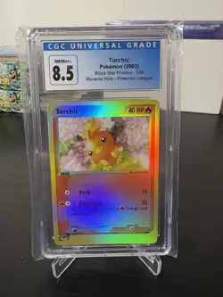 CGC 8.5 Torchic 008 Reverse Holo Black Star League Promo Pokemon TCG - Image 1