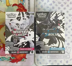 Pokemon TCG S&V Black Bolt And White Flare Booster Bundle Combo (1 Of Each) - Image 1