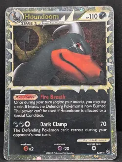 Houndoom (Prime) 82/90 Undaunted Holo Ultra Rare Pokemon TCG Nintendo LP - Image 3