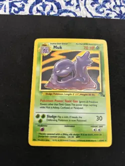 Pokemon TCG Muk 13/62 Holo Rare Fossil - Image 1