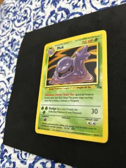 Pokemon TCG Muk 13/62 Holo Rare Fossil - Image 3