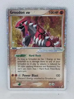 Groudon ex 93/100 Crystal Guardians Holo Ultra Rare Pokemon TCG Nintendo MP - Image 1