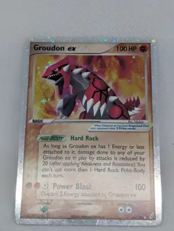 Groudon ex 93/100 Crystal Guardians Holo Ultra Rare Pokemon TCG Nintendo MP - Image 3