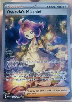 Acerola’s Mischief Pokemon Mega Evolution 183/132 SIR ENGLISH - Image 1