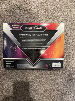 Pokemon TCG Meowth VMAX Special Collection Box - 4 Booster, Evolutions Cosmic - Image 2