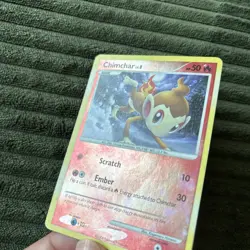 Pokemon TCG Chimchar 12/17 Cracked Ice Reverse Holo Pop Series 8 - Image 3