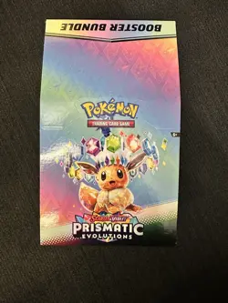 Empty Prismatic Evolutions Booster Bundle Retail Display Box Pokemon - Image 1