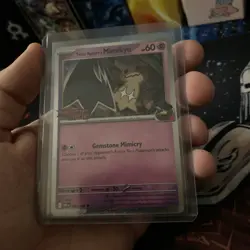 Team Rocket's Mimikyu Pre Release STAMPED Promo Destined Rivals Pokemon - Image 3