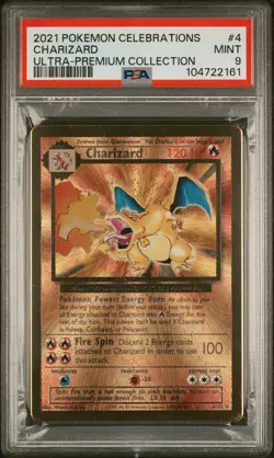 2021 POKEMON CELEBRATIONS ULTRA-PREMIUM COLLECTION #4 CHARIZARD PSA 9 - Image 1