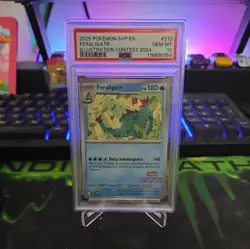 2025 POKEMON SVP EN PROMO ILLUSTRATION CONTEST 2024 #213 FERALIGATR PSA 10 - Image 1