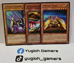 YUGIOH Z METAL TANK Y DRAGON HEAD X HEAD CANNON COMMON LIGHT PLAYED - Image 1