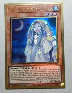 Yugioh Ghost Mourner & Moonlit Chill MGED EN023 Gold Rare 1st ED - Image 1