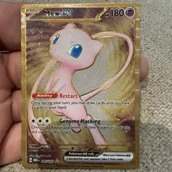 Mew ex 205/165 Metal Black Star Promo Pokemon 151 Holo Hyper Rare Card TCG - Image 1
