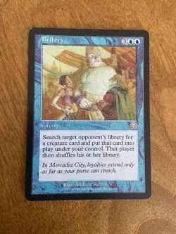 Bribery Mercadian Masques Regular Magic The Gathering Card LP - Image 1
