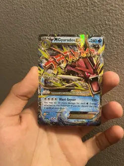 Pokemon Mega M Gyarados EX Ultra Rare Holo Card 27/122 XY:BREAKPoint - Image 1