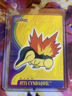 Pokemon Card - Cyndaquil #155 - Johto Series - Topps Mp - Image 1