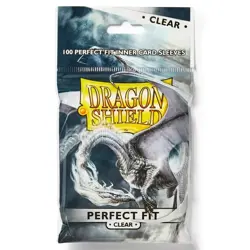 100 Dragon Shield STANDARD Clear PERFECT-FIT TOPLOADING SLEEVES CARD SLEEVES MTG - Image 1