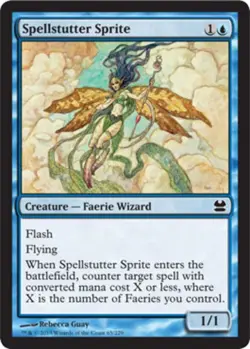 MTG magic cards 1x Spellstutter Sprite - Foil Modern Masters NM-Mint, English - Image 1