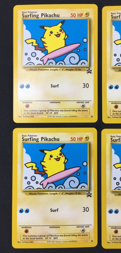 Lot of 10 2001 Pokemon Black Star Promo #28 Surfing Pikachu Cards NM Unplayed - Image 4