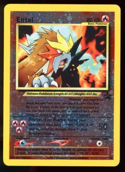 Entei 34 Black Star Promo Holo Promo Pokemon Card Vintage WOTC E3 - Image 1