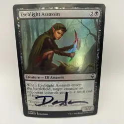 Eyeblight Assasin Card Signed By Dan Scott MTG Artist Proof - Image 1