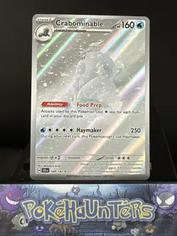 Pokemon Card Crabominable 149/142 Illustration Holo Rare Stellar Crown NM - Image 1