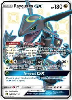 Pokemon Rayquaza GX - 177a NM 1st Edition Normal Alternate Art Promos - Image 1