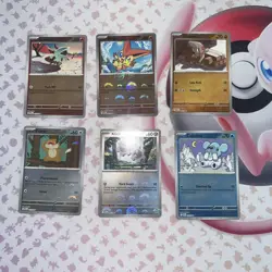 Black Bolt White Flare 6 Card Pokeball Lot - Victini pokeball + 5 others - Image 1