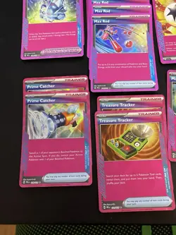 Pokemon pink trainer/supporter and item 17card lot NM Mint prismatic - Image 3