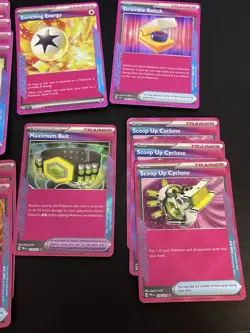 Pokemon pink trainer/supporter and item 17card lot NM Mint prismatic - Image 4