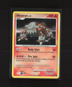 Heatran 1/17 POP Series 8 Promo Cosmos Holo Rare Pokemon Card - Image 2