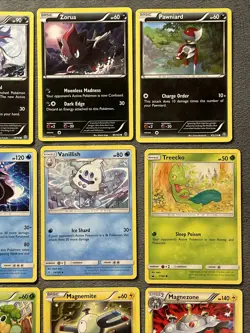 Pokemon Cards Lot Rare Magnezone Luxray + Evolutions, Meowth Shinx Malamar Zorua - Image 4