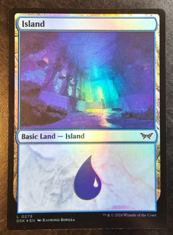 Island Blue Mana Basic Land #279 FOIL Duskmourn Magic the Gathering MtG NM Rare - Image 1