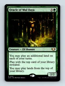 #102 2025 Edge of Eternities Commander Oracle of Mul Daya Rare - Image 1