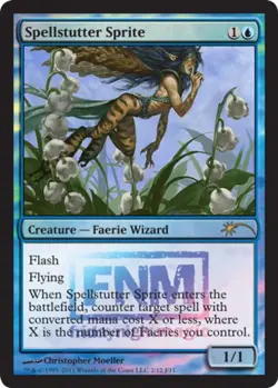 1x Spellstutter Sprite - Foil Moderate Play MTG Magic - Kid Icarus - - Image 1