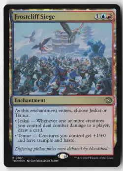 MTG - Frostcliff Siege FOIL R Tarkir: Dragonstorm 187 LP-NM - Image 1