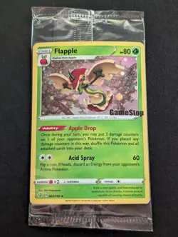 Flapple 022/192 - GameStop Exclusive Stamped Pokemon Promo Holo SEALED - Image 1