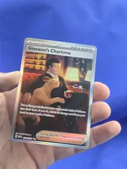 Pokemon Scarlet Violet 151 Giovanni's Charisma 204/165 Special Illustration Rare - Image 2