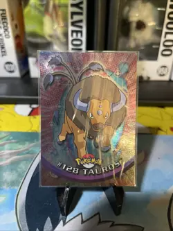 Tauros #128 - Silver Foil - Pokemon Topps Series 3 - Image 1