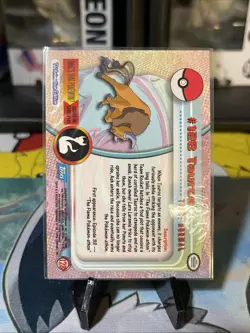 Tauros #128 - Silver Foil - Pokemon Topps Series 3 - Image 2