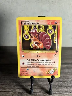 Pokemon TCG Blaine's Vulpix Gym Challenge 66/132 Regular Unlimited Common-LP! - Image 1