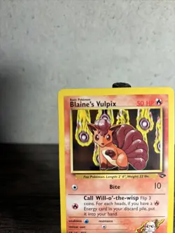 Pokemon TCG Blaine's Vulpix Gym Challenge 66/132 Regular Unlimited Common-LP! - Image 2