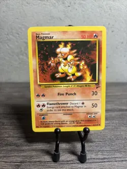 Pokemon TCG Magmar Base Set 2 51/130 Regular Unlimited Uncommon-Fast Ship-LP! - Image 1