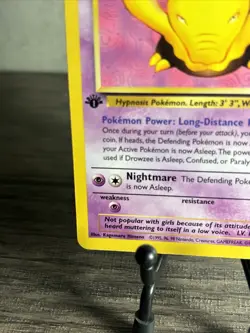 Pokemon TCG Drowzee Team Rocket 54/82 Regular 1st Edition Common-NM!! - Image 4