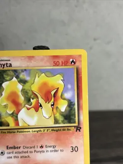 Pokemon TCG Ponyta Team Rocket 64/82 Regular 1st Edition Common-LP/NM!! - Image 3