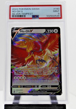 2022 POKEMON SWORD & SHIELD SILVER TEMPEST #140 HO-OH V PSA 9 - Image 1