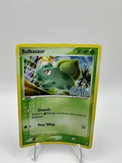 Pokemon TCG Bulbasaur Stamped Reverse Holo 46/100 Crystal Guardians 2006 - Image 1