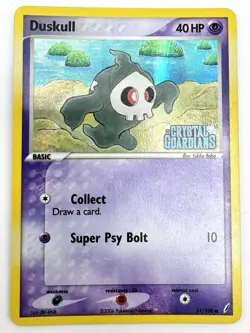 Pokemon TCG Duskull 51/100 Reverse Holo EX Crystal Guardians Stamped LP - Image 1