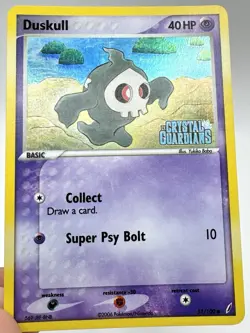 Pokemon TCG Duskull 51/100 Reverse Holo EX Crystal Guardians Stamped LP - Image 4